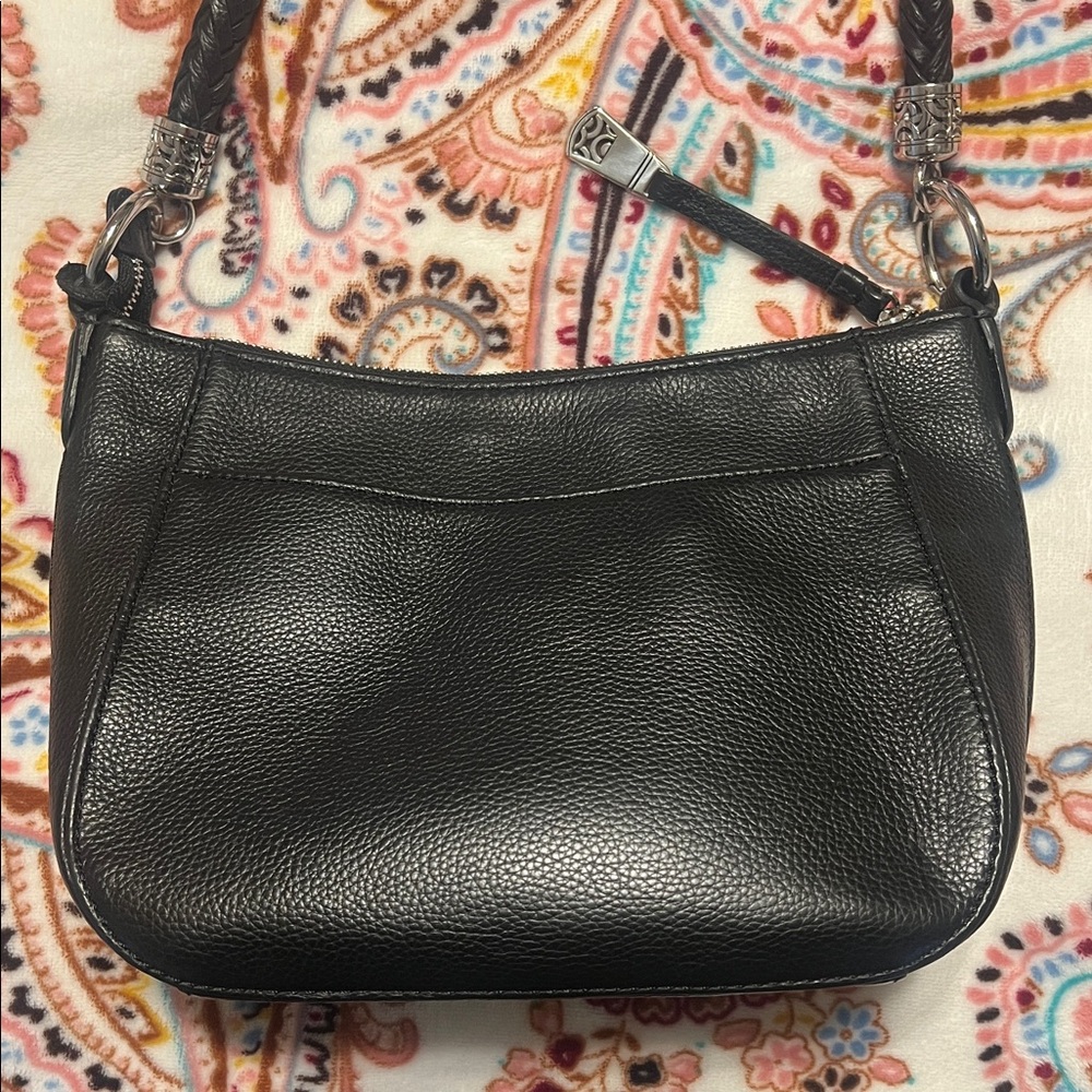 Brighton Leather Shoulder Bag in Black